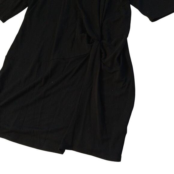 Rebel Wilson X Angels Black Sheath Dress Plus Size 2X NWT Stretch Ruched Scoop - Picture 5 of 8